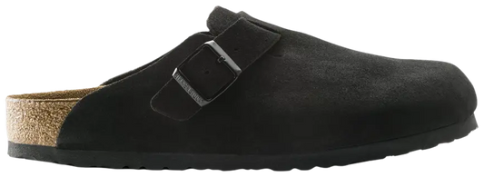 Birkenstock Boston Soft Footbed Suede 'Black'