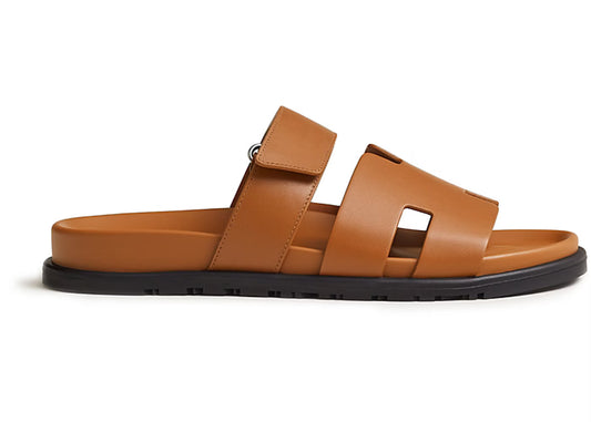 Hermes Chypre Sandal 'Natural Calfskin Leather'